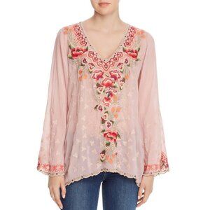 Johnny Was Cristabella Embroidered Blouse